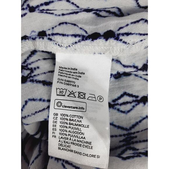 L.O.G.G  poet embroidered lace up front sz 4 top - Picture 4 of 4